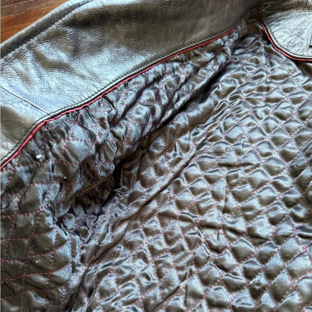 LEVI’S vintage leather biker jacket - Picture 4 of 10